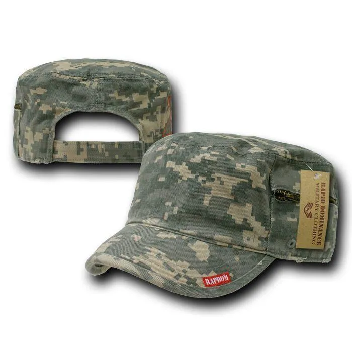 1 Dozen Bdu Patrol Fatigue Cadet Military Zipper Camo Caps Hats Wholesale Lots!