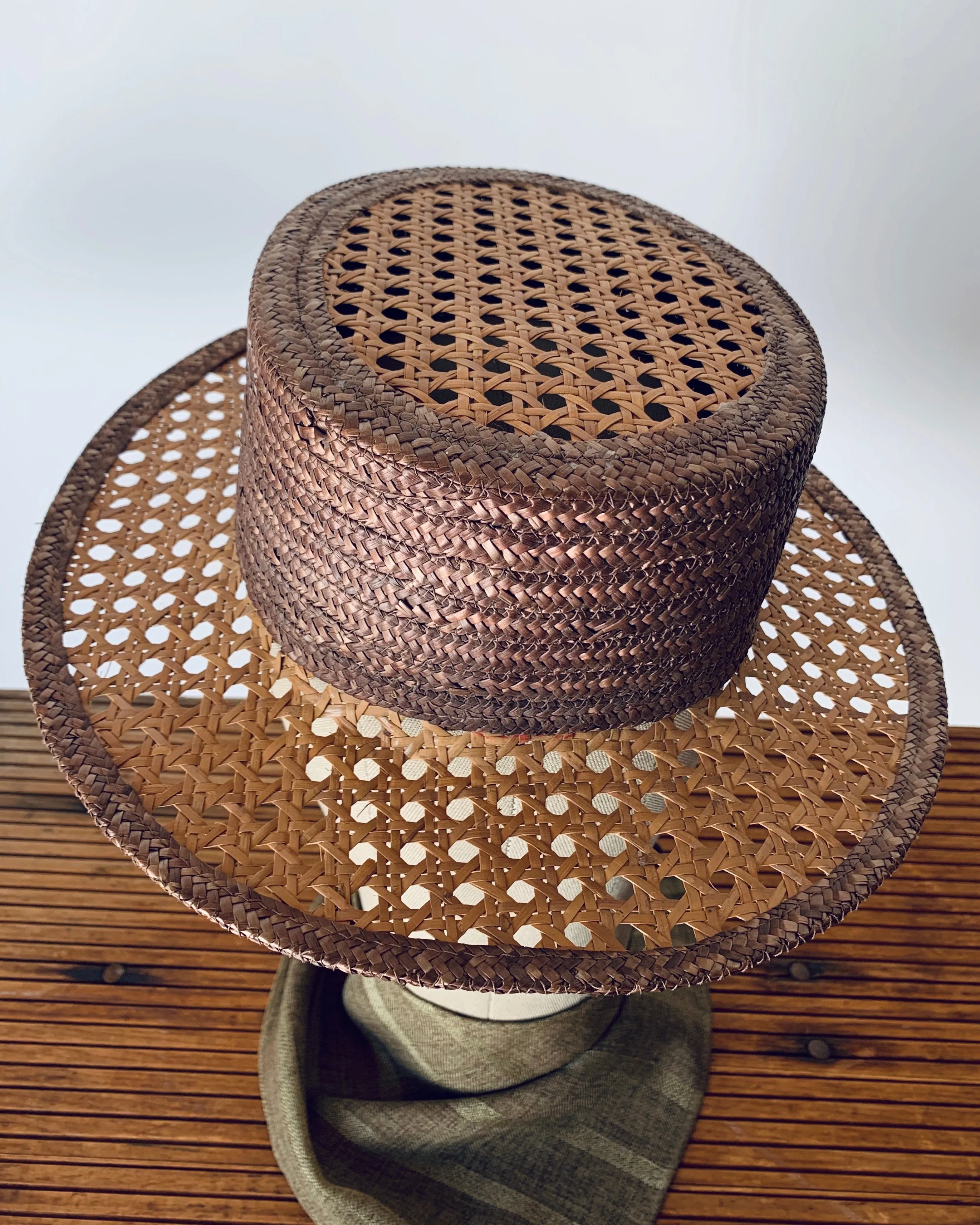 1930’s Cane Boater Hat