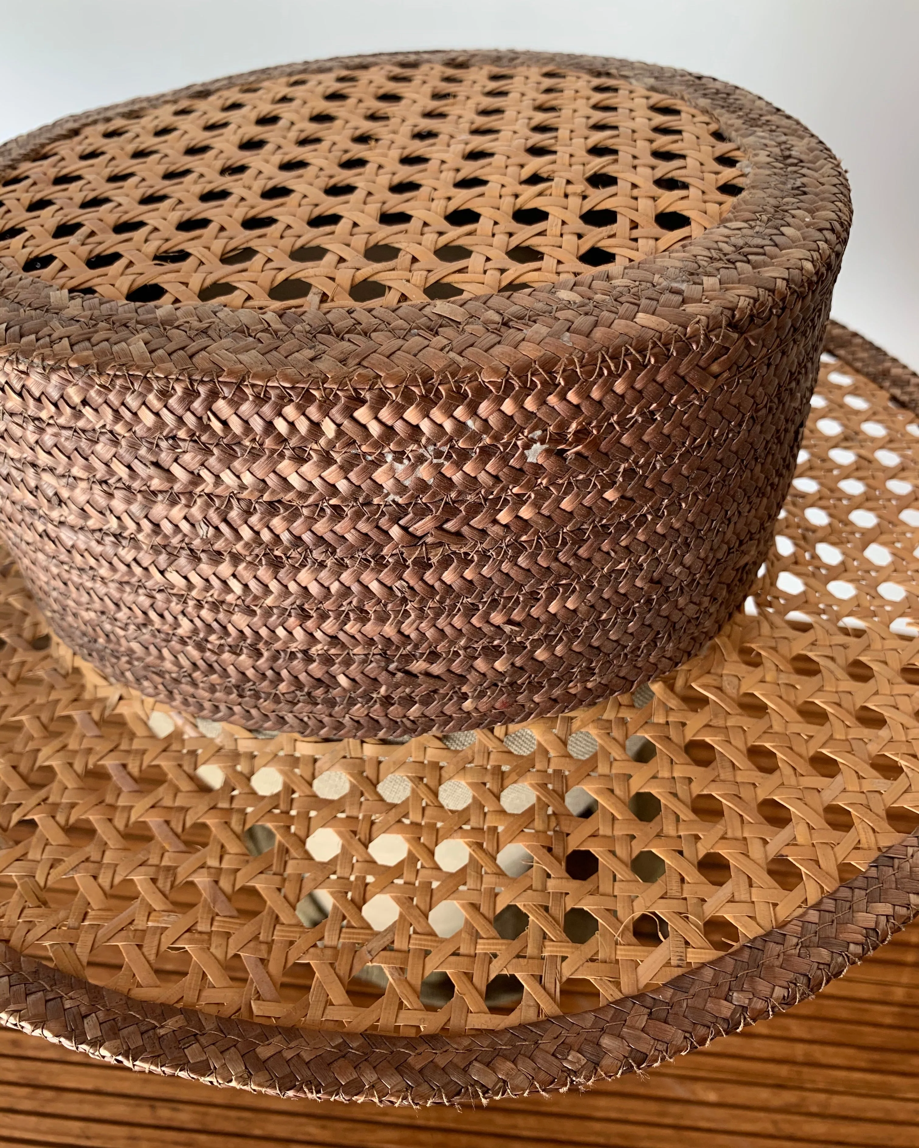 1930’s Cane Boater Hat