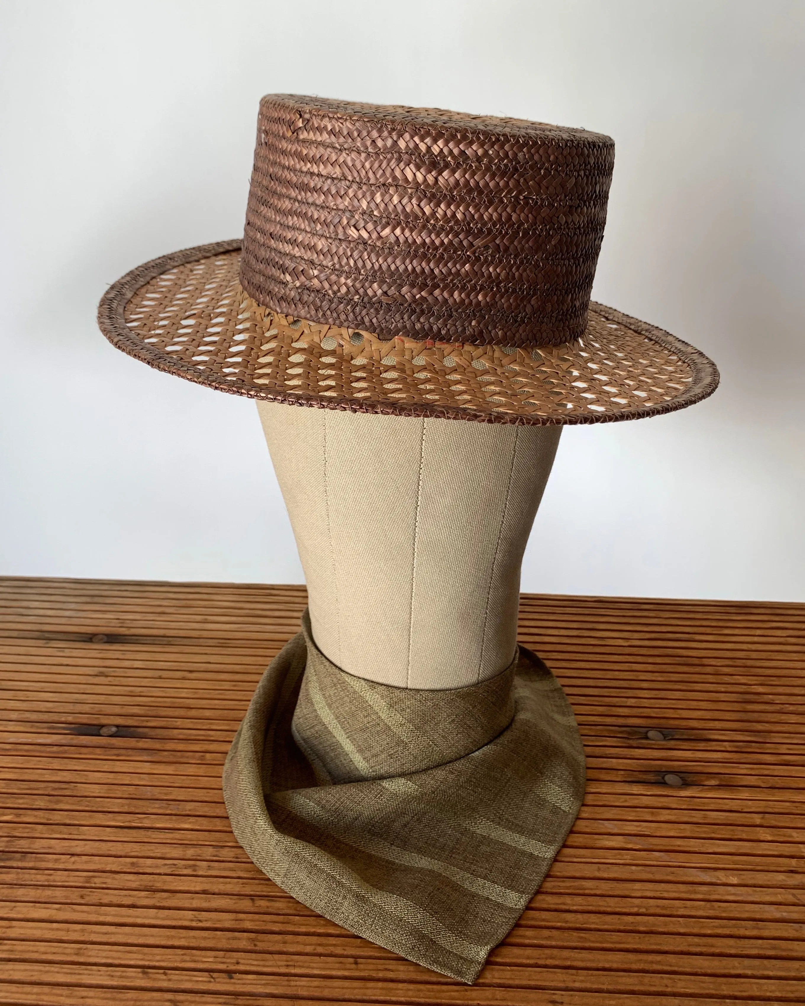 1930’s Cane Boater Hat