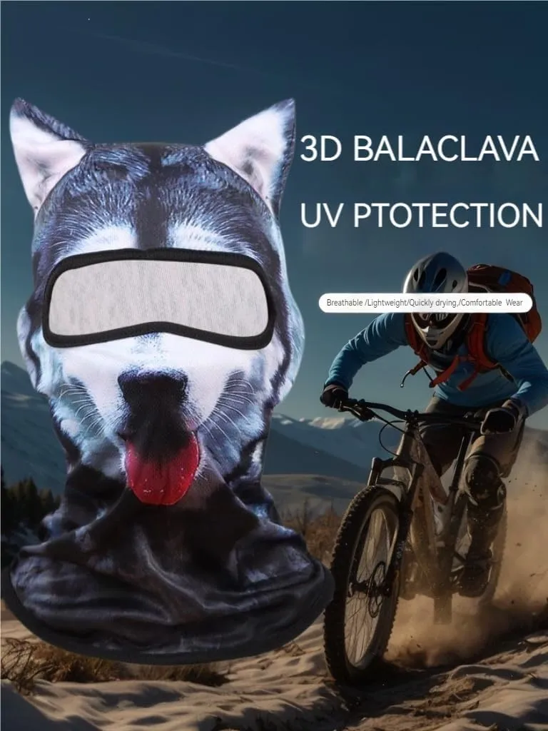 3D Cat Ski Balaclava Sheisty Face Mask with Ears Cute Animal Ski Mask for Music Festivals Raves Party Outdoor Activities