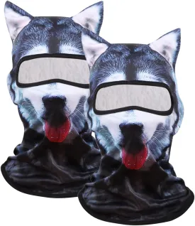 3D Cat Ski Balaclava Sheisty Face Mask with Ears Cute Animal Ski Mask for Music Festivals Raves Party Outdoor Activities