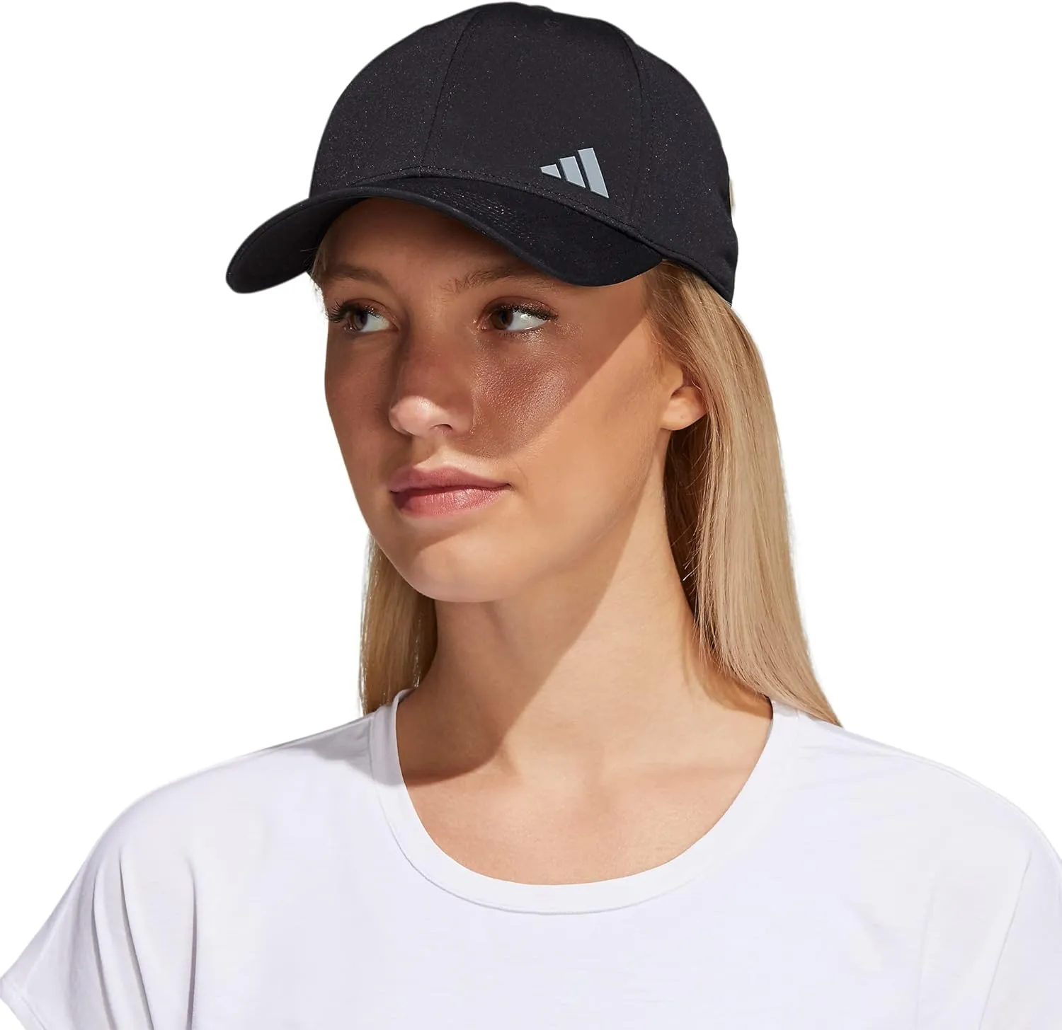 adidas Women's Backless Ponytail Hat Adjustable Fit Baseball Cap