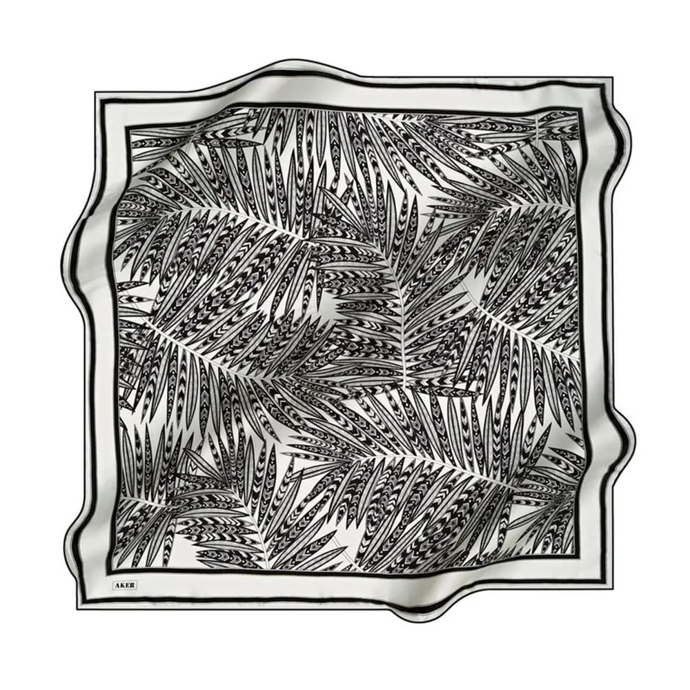 Aker Feather Women Silk Hair Cover #13