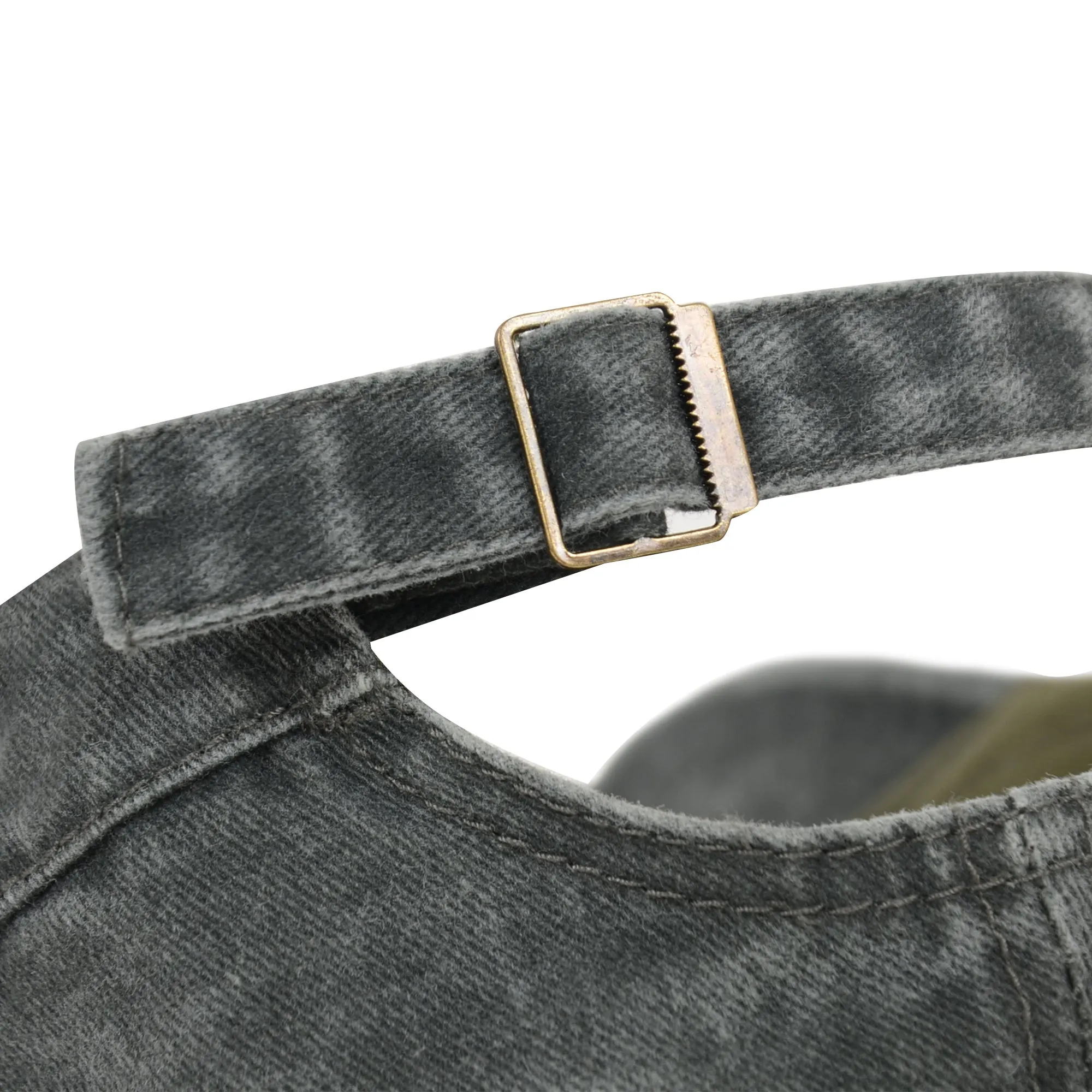Anna-Kaci Unisex Cotton Basic Cadet Hats Vintage Washed Flat Top Cap with Adjustable Strap