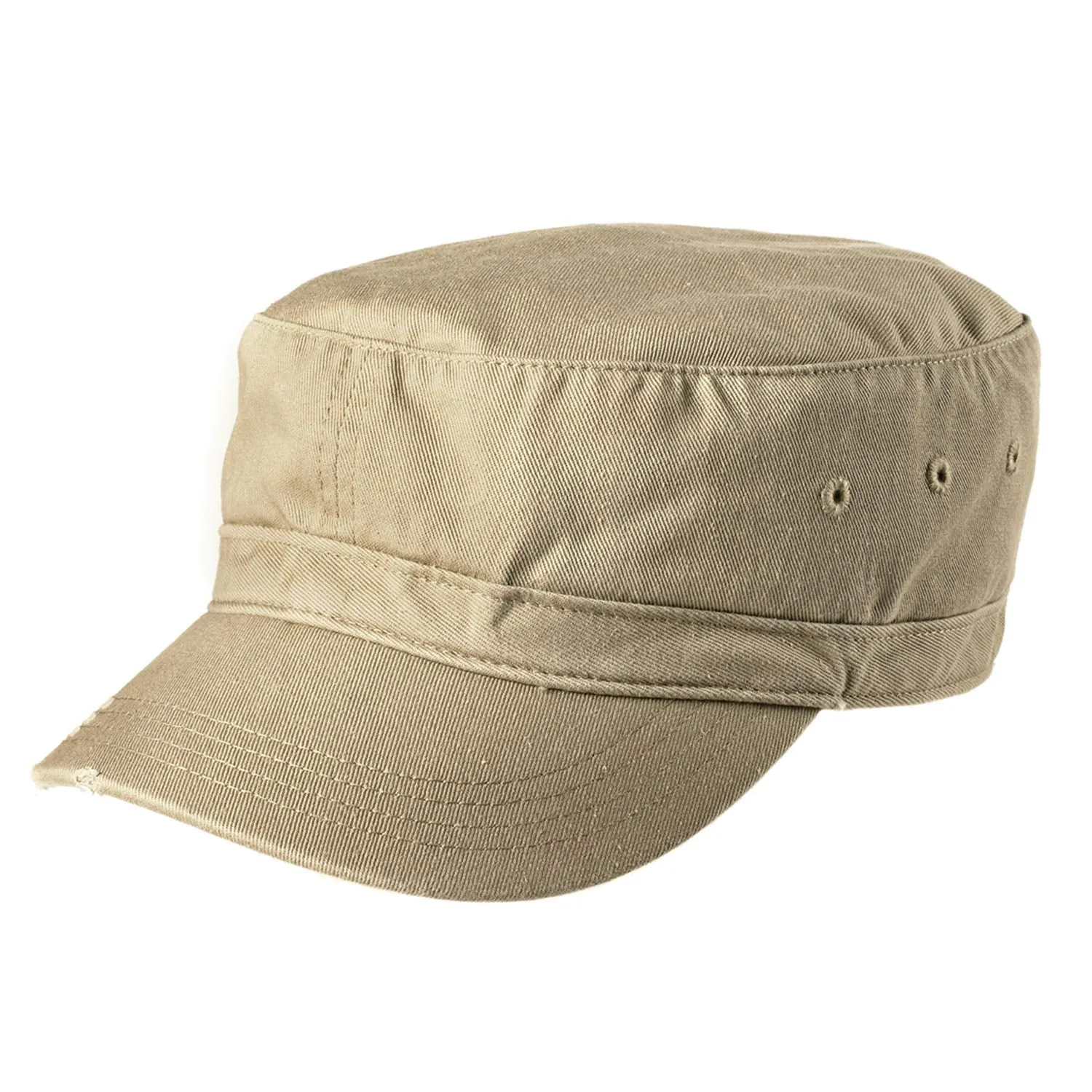 Armycrew Vintage Distressed Frayed Cotton Twill Army Style Military Hat