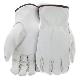 Boss B81192-XL Work Gloves, Men's, XL, 8-3/8 to 8-3/4 in L, Keystone Thumb, Slip-On Cuff, Cowhide Leather, Natural :PR: QUANTITY: 1