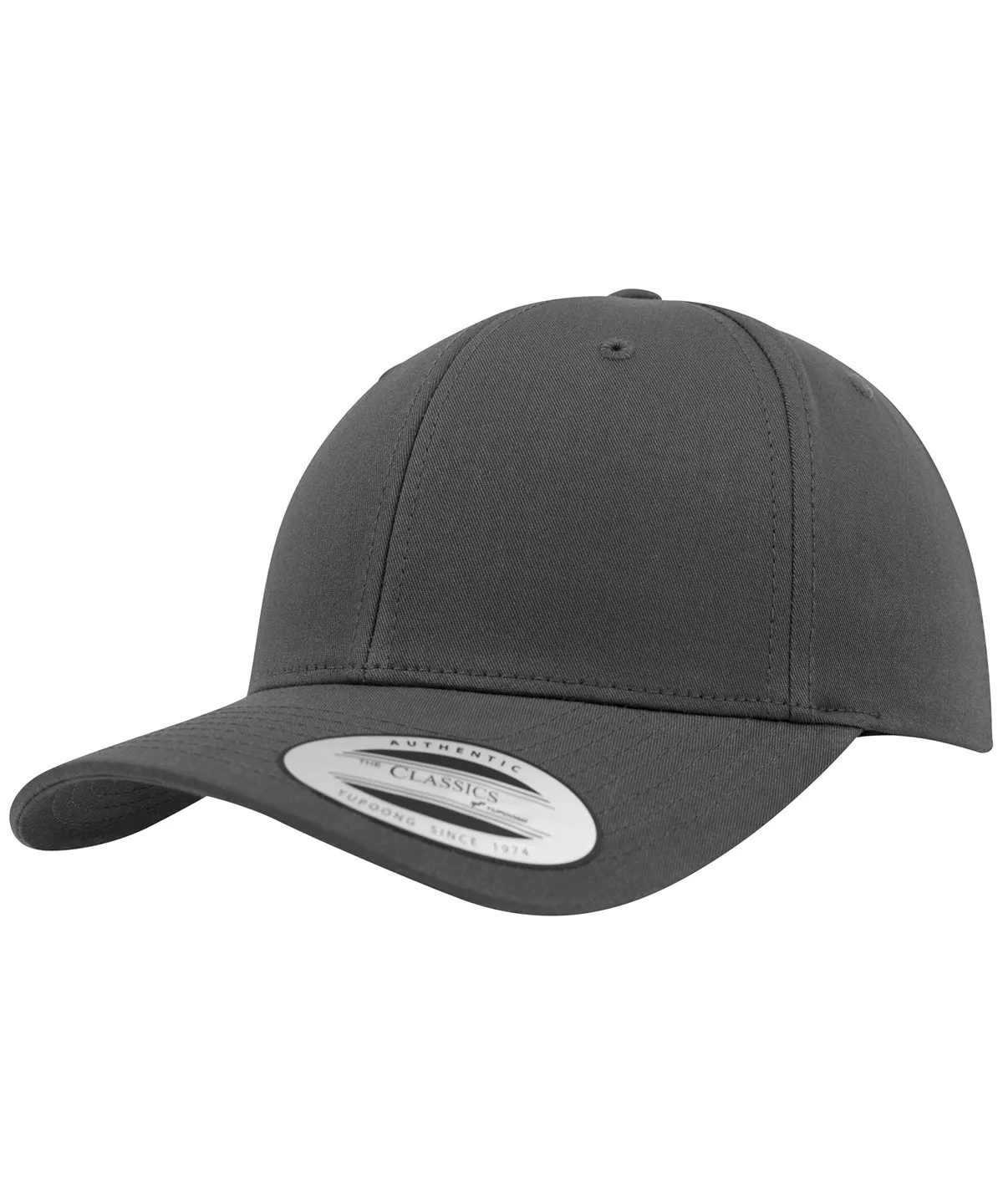 Charcoal - Curved classic snapback (7706)(7706)