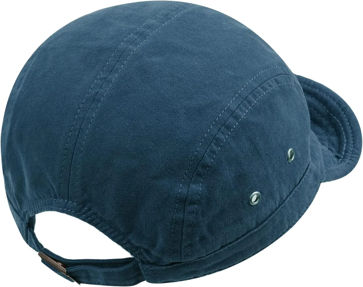 Clakllie Retro 5 Panel Short Brim Cap Casual Baseball Caps Dad Hat Flat Bill Snapback Fitted Caps Trucker Hat Short Cadet Cap