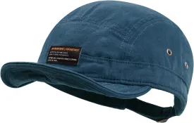 Clakllie Retro 5 Panel Short Brim Cap Casual Baseball Caps Dad Hat Flat Bill Snapback Fitted Caps Trucker Hat Short Cadet Cap