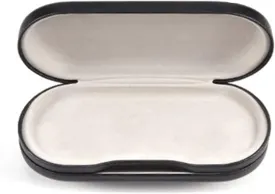 Classic 2 in 1 Glasses Case, PU Leather Hard Shell Glasses Case