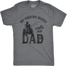 Crazy Dog Dad Fishing Shirts Funny Father's Day Reel Cool Dad Papa Grandpa Tees