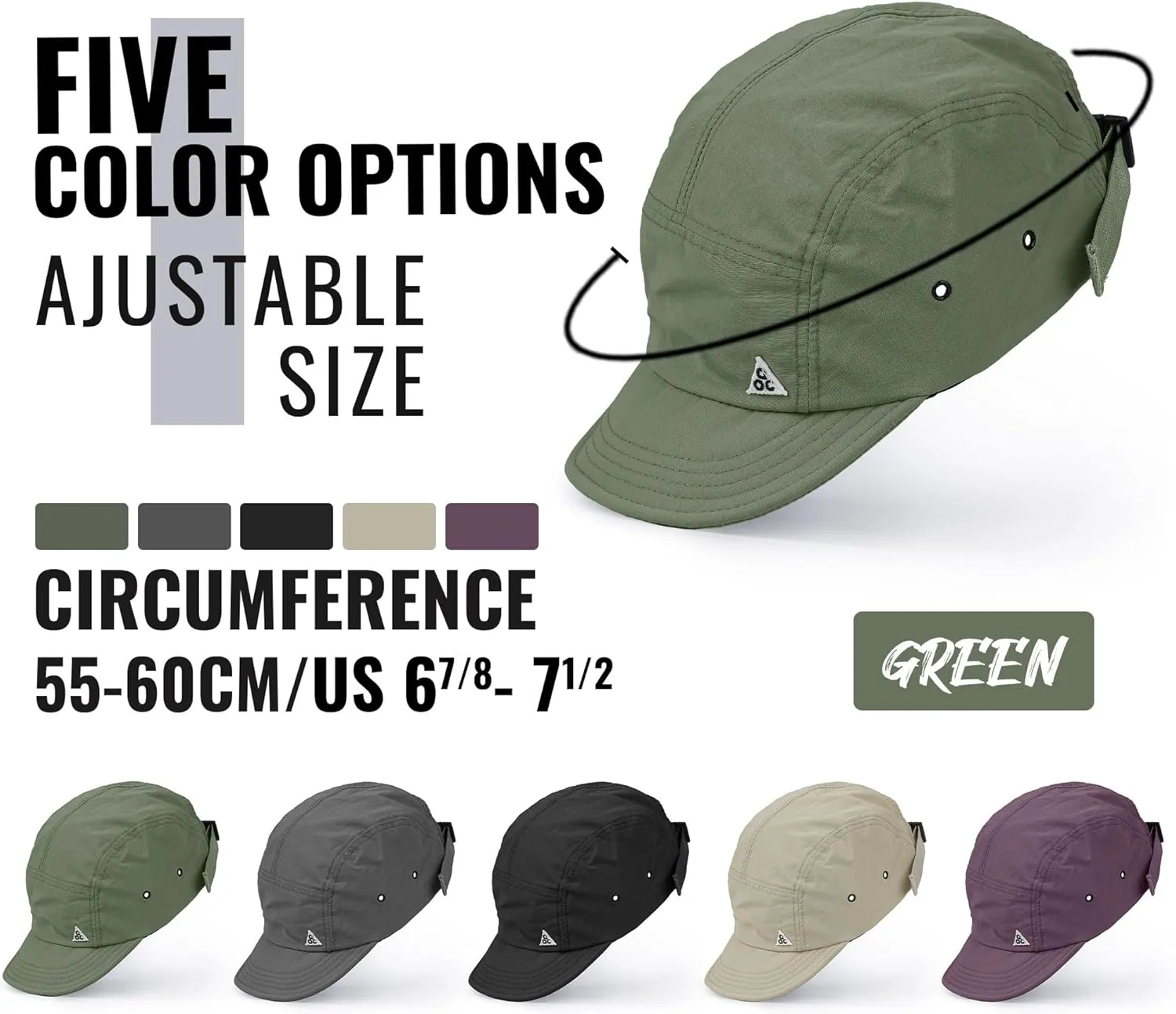 Croogo Soft Short Brim Baseball Cap Fashion 5 Panel Flat Brim Hats Trucker Hat Dad Hats Hip Hop Cadet Caps Sun Hat