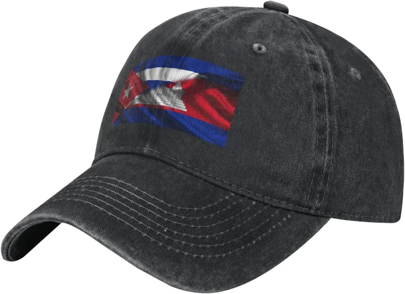 Cuban Flag Salvadorean Flag Baseball Cap Golf Dad Hat Adjustable Original Classic Trucker Hat Men Women