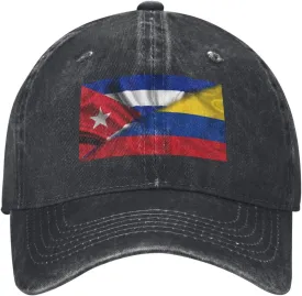 Cuban Flag Salvadorean Flag Baseball Cap Golf Dad Hat Adjustable Original Classic Trucker Hat Men Women