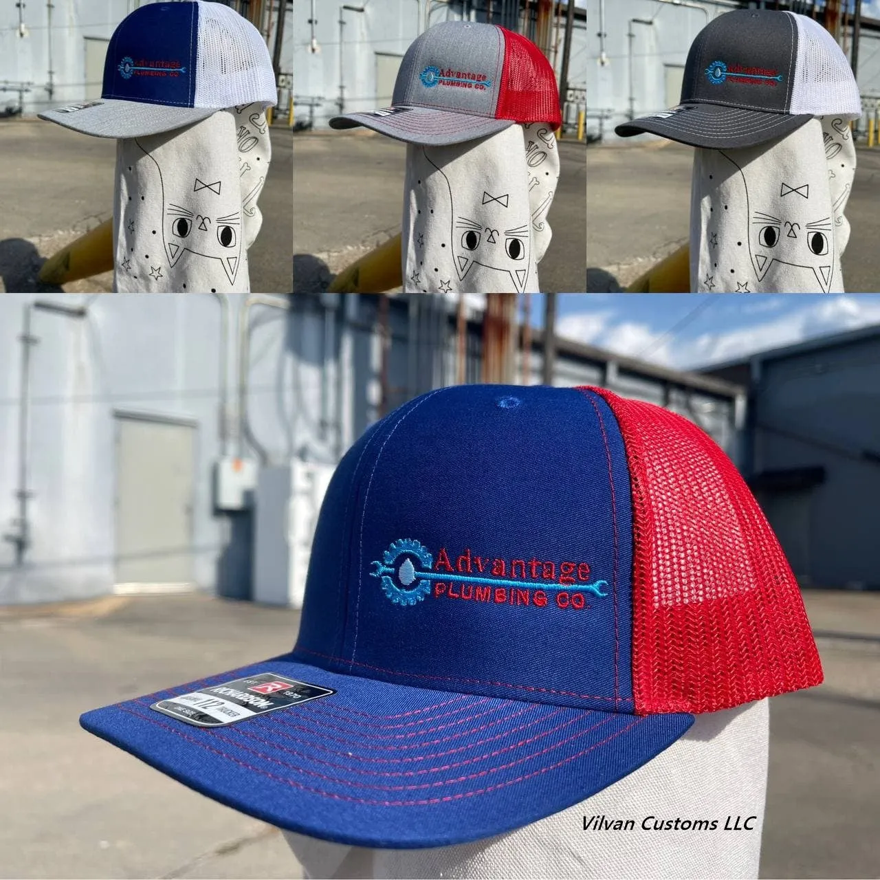 Custom Embroidery, 6502 YP Classics Unstructured Five-Panel Snapback Hats, Flat Bill