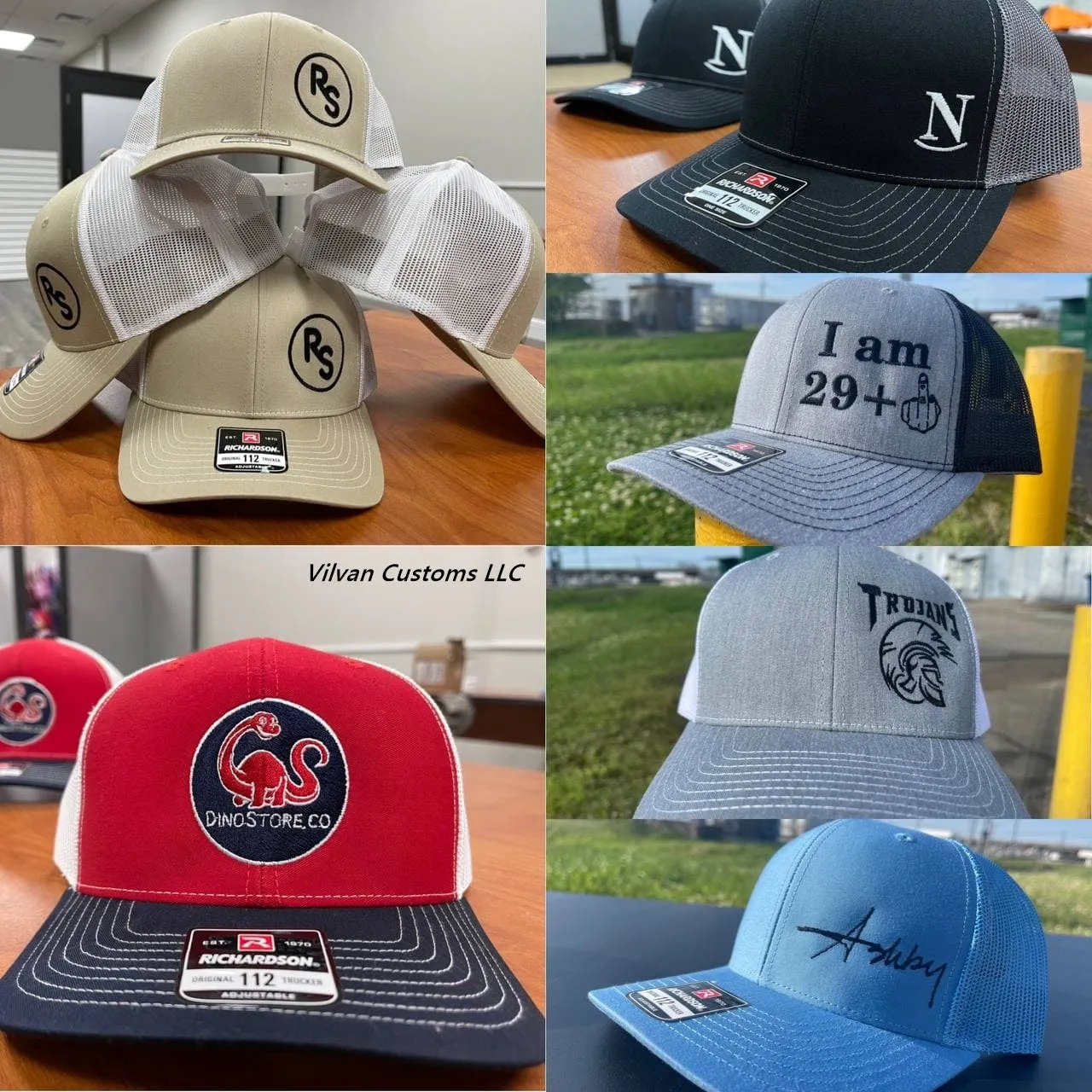 Custom Embroidery, 6502 YP Classics Unstructured Five-Panel Snapback Hats, Flat Bill