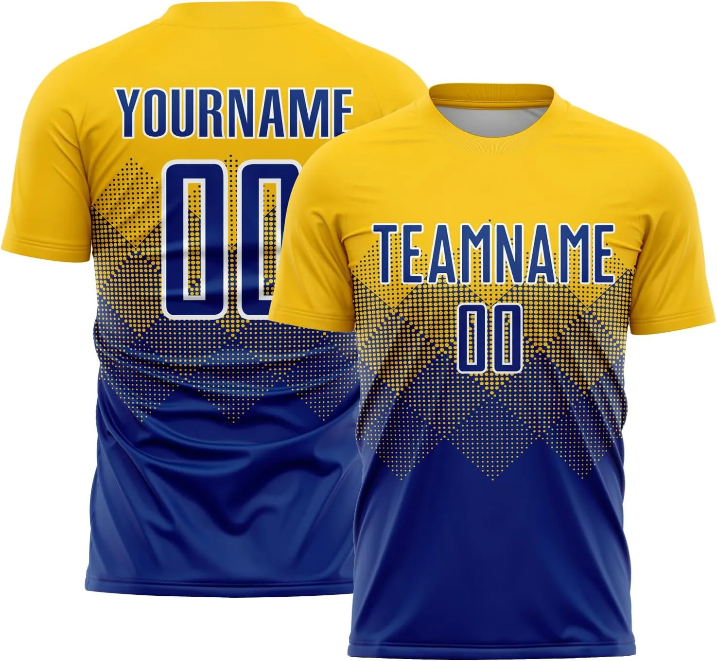 Custom Soccer Jersey Team Training Uniforms Short Sleeve Fade Sports T-Shirts Shorts Set Printed Text Logo Fans Gift