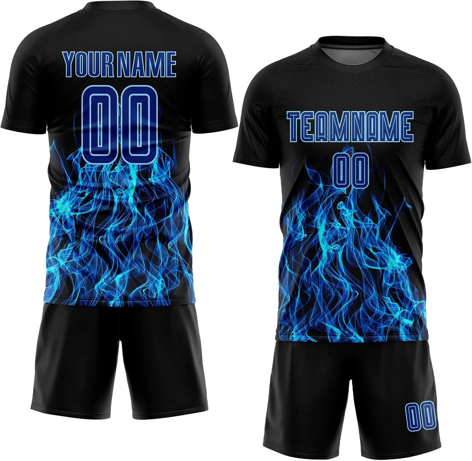 Custom Soccer Jerseys Personalized Soccer T Shirts & Shorts for Men Youth Women Boys, Printed Name Number Team Uniforms