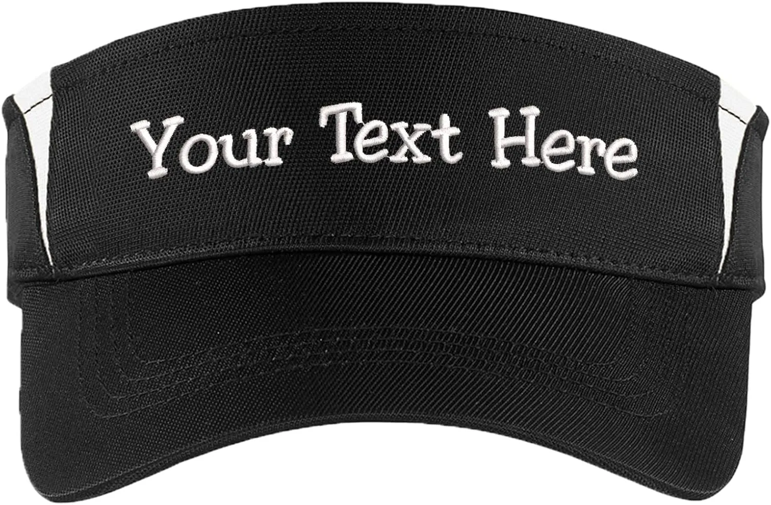 Custom Visor Hat Embroider Your Own Text Customized Adjustable Fit Men Women Visor Cap