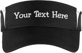 Custom Visor Hat Embroider Your Own Text Customized Adjustable Fit Men Women Visor Cap