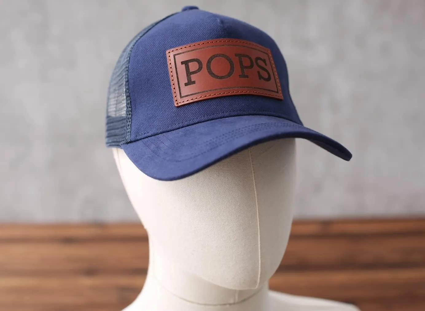 Dad Hat Gift for Father's Day - New Grandpa Gift Trucker Hat for Dad Golf Hat with Custom Leather Patch