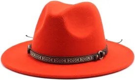 DHAEY Autumn and Winter Wool Top Hat, Cashmere Felt Hat, Ballroom Performance Hat New Jazz Hat Luopan Caps & Hats (Color : Rose Red, Size : Medium(56-58cm))