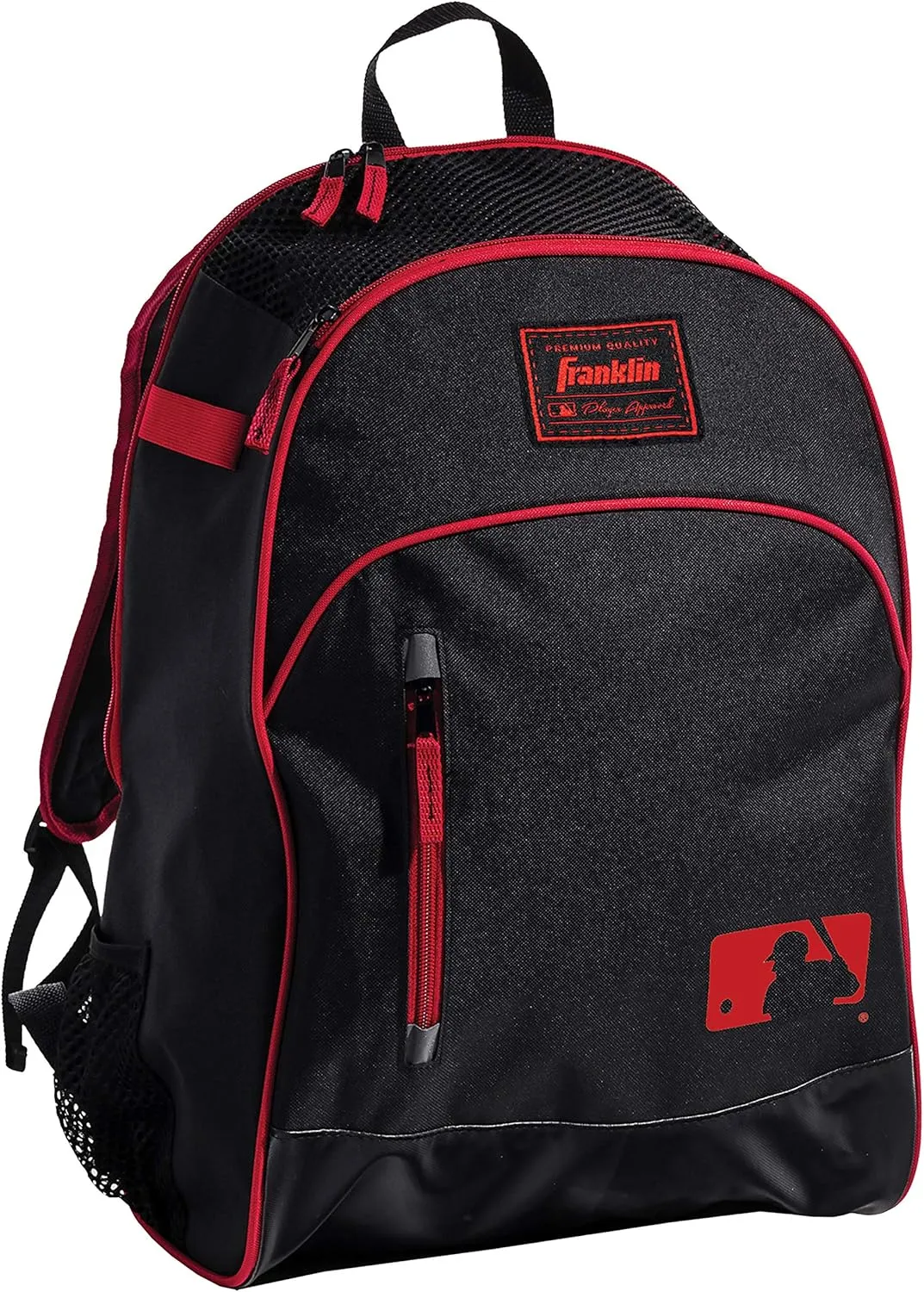 Franklin Sports Kids MLB Baseball Batpack Bag - Youth Baseball, Softball   Teeball Backpack - Sports Equipment Bag for Kids   Toddlers - Holds (2) Teeball   Baseball Bats   Includes Fence Hook