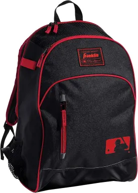 Franklin Sports Kids MLB Baseball Batpack Bag - Youth Baseball, Softball   Teeball Backpack - Sports Equipment Bag for Kids   Toddlers - Holds (2) Teeball   Baseball Bats   Includes Fence Hook