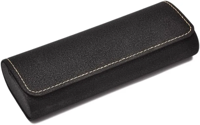 Hard Shell Eyeglass Case,PU Leather Glasses Protective Case for Men,Women