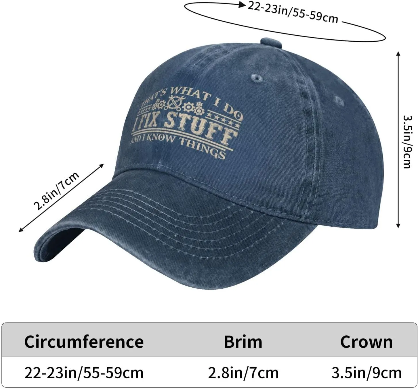 I Fix Stuff Dad Hat - Know Things Baseball Cap Gifts