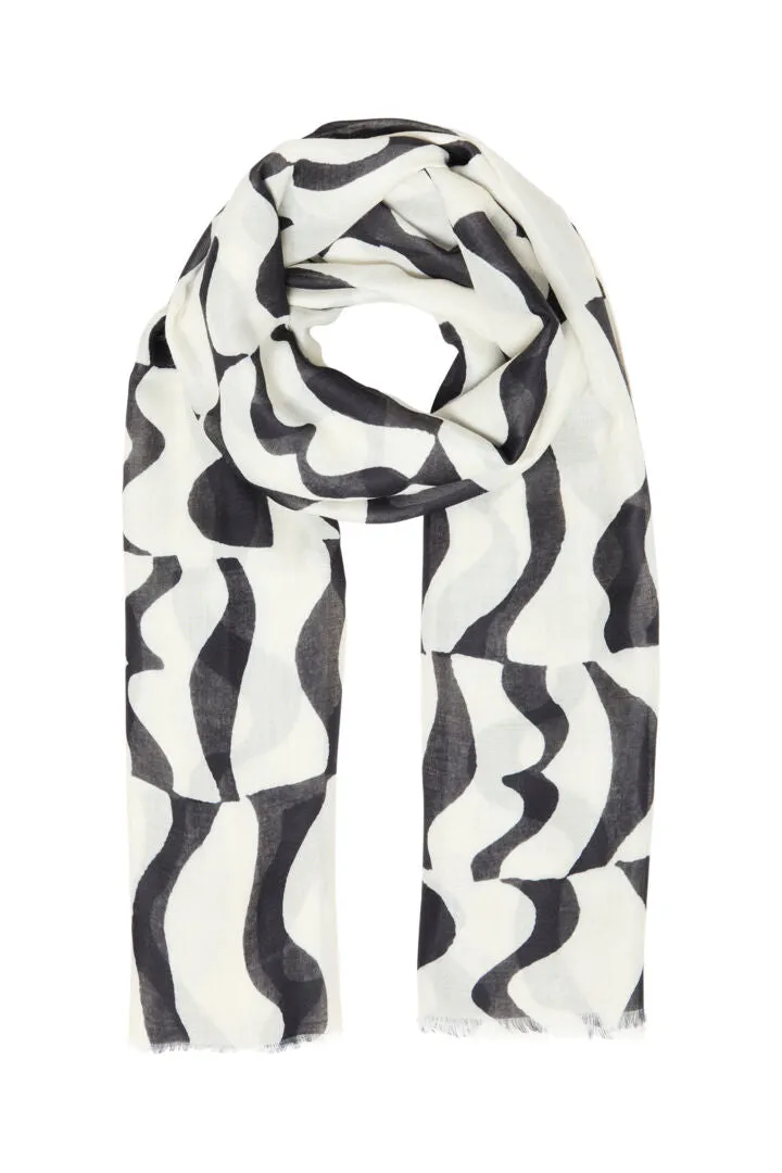 Ichi Marte Scarf-Black-20122648