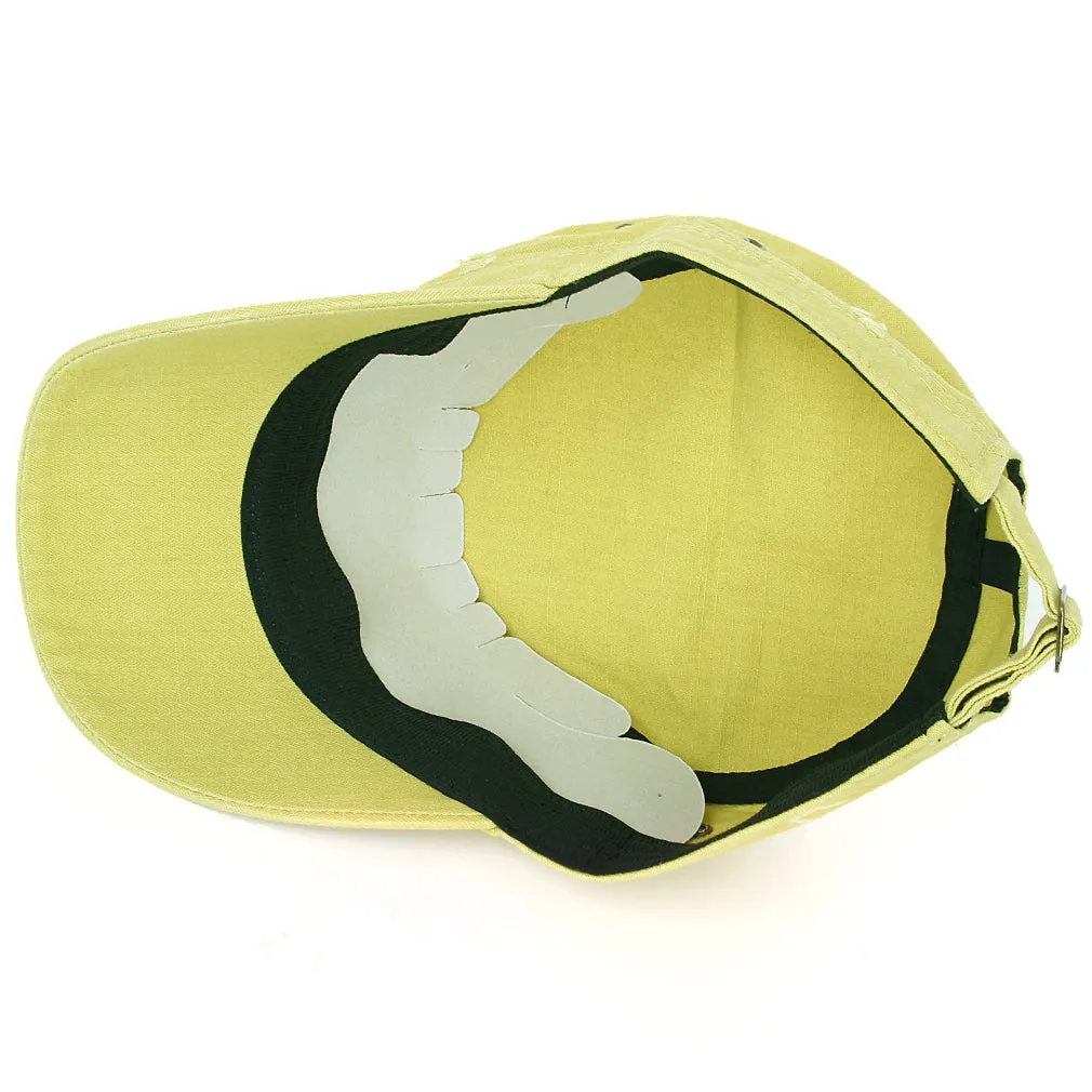 ililily Distressed Cotton Cadet Cap Strap Army Style Hat