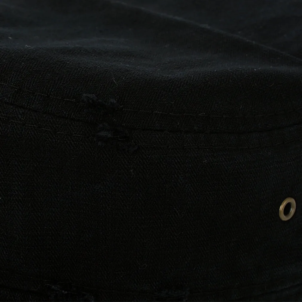 ililily Distressed Cotton Cadet Cap Strap Army Style Hat