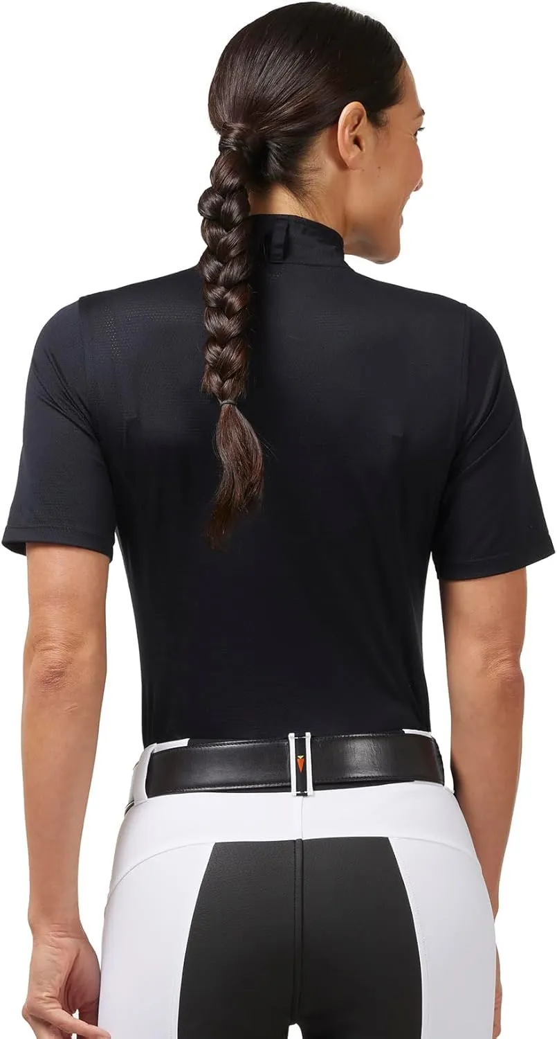 Kerrits Women's Ice Fil Lite Short Sleeve Shirt  Cooling Sun Protection Shirt for Horse Riding, Golf, Hiking