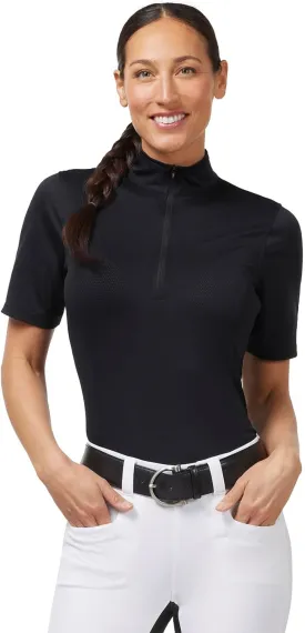 Kerrits Women's Ice Fil Lite Short Sleeve Shirt  Cooling Sun Protection Shirt for Horse Riding, Golf, Hiking