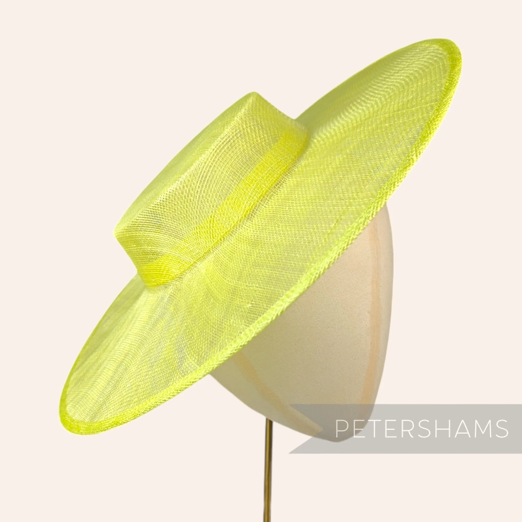 Large Brim Sinamay Boater Fascinator Hat Base
