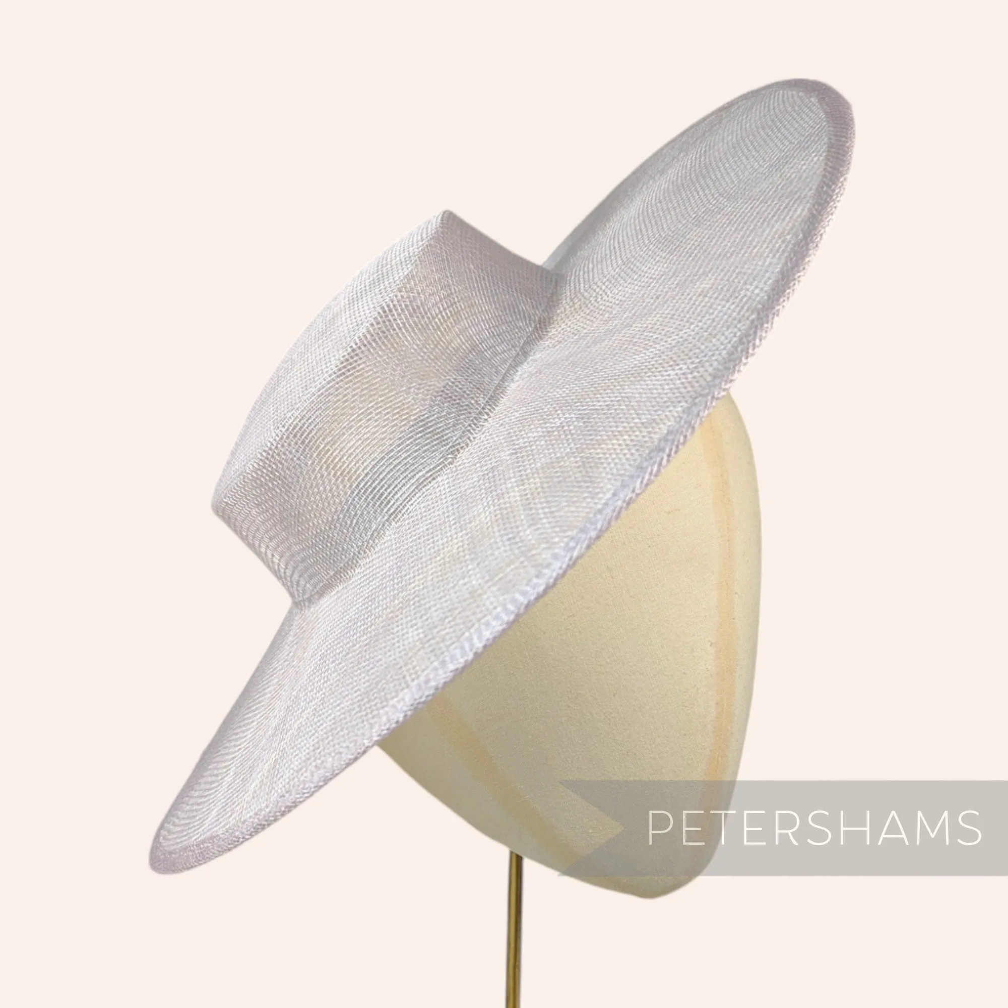 Large Brim Sinamay Boater Fascinator Hat Base