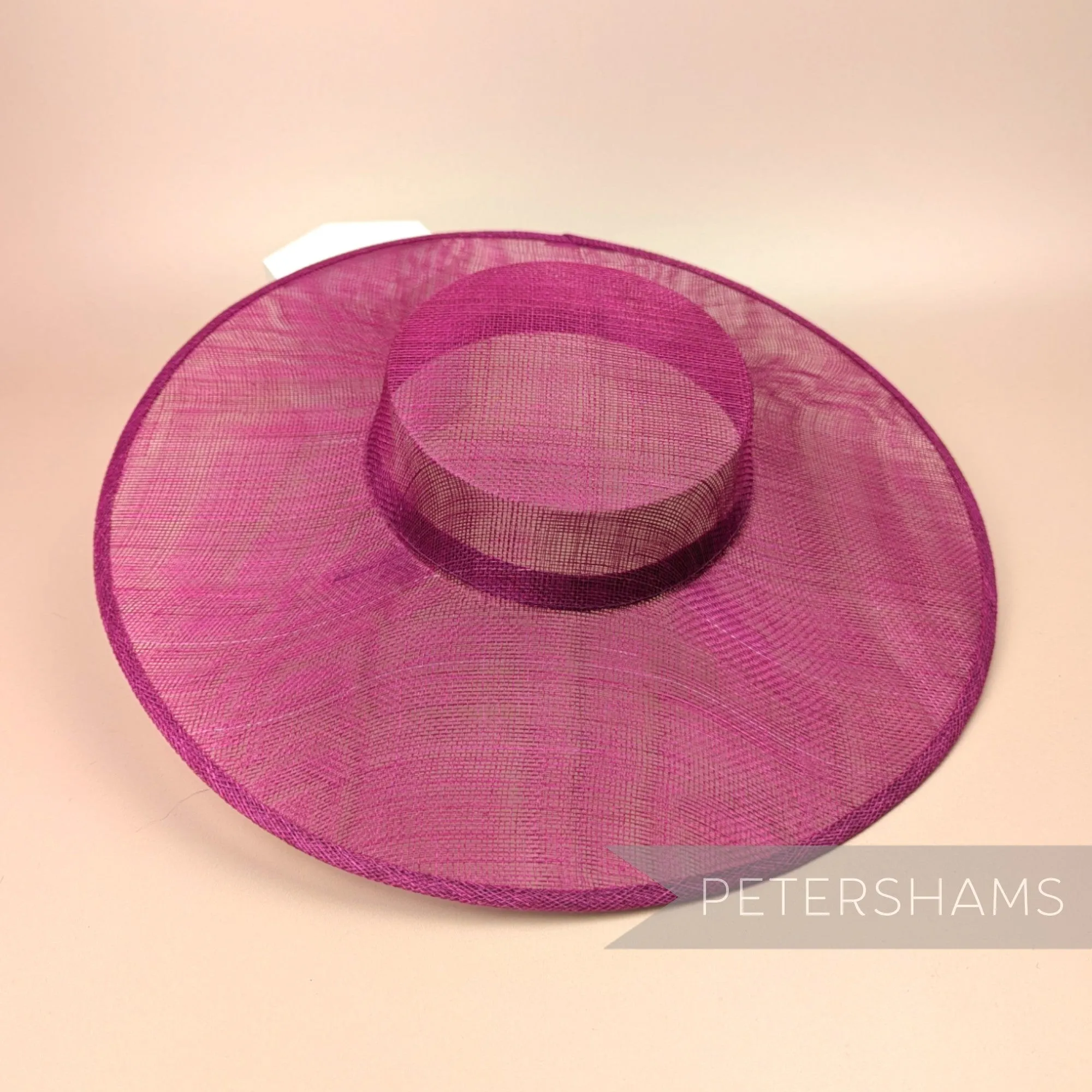 Large Brim Sinamay Boater Fascinator Hat Base