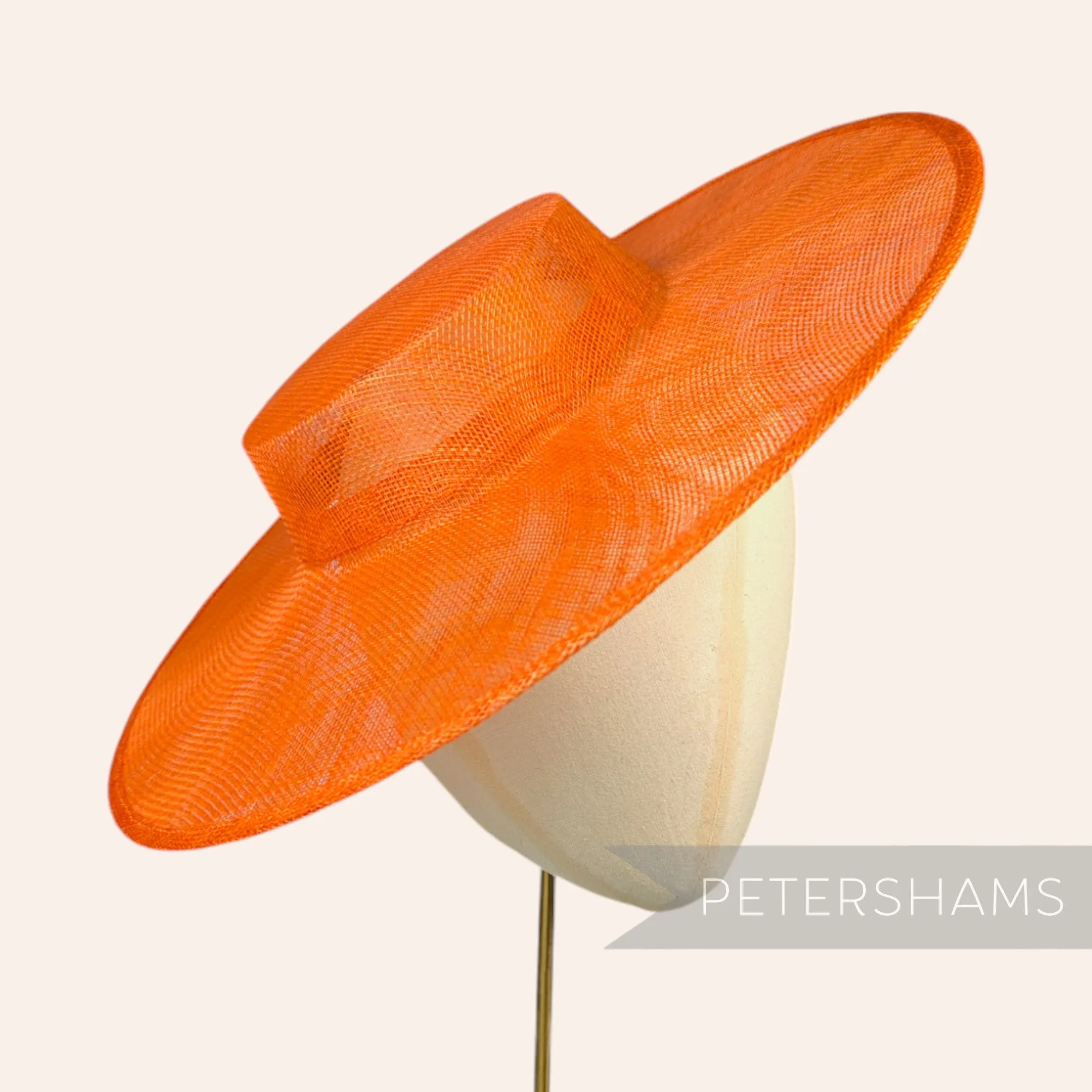 Large Brim Sinamay Boater Fascinator Hat Base