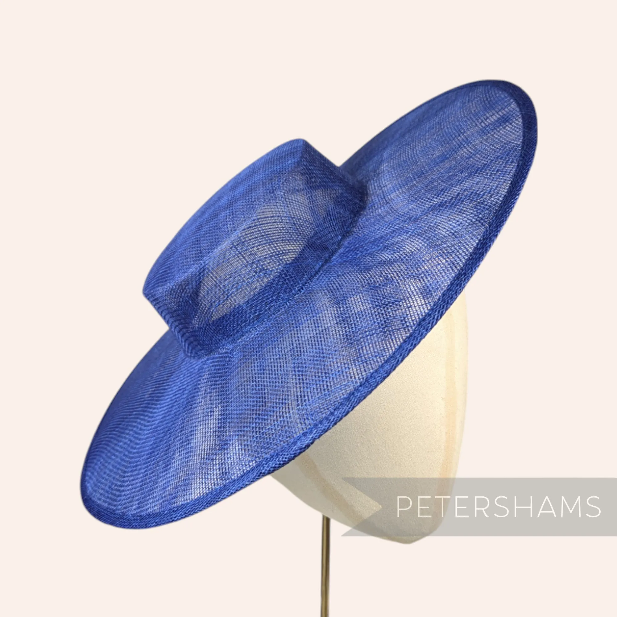 Large Brim Sinamay Boater Fascinator Hat Base
