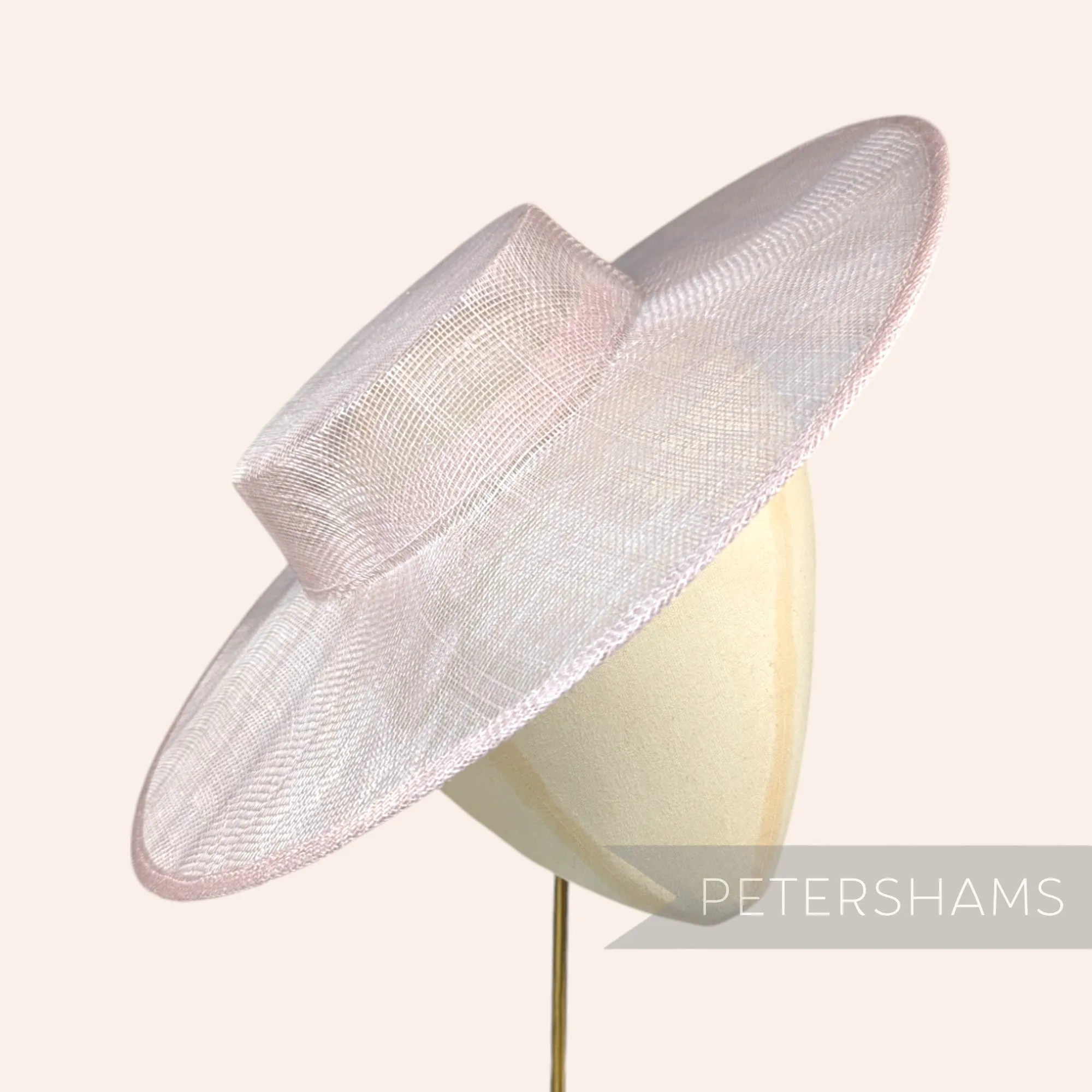Large Brim Sinamay Boater Fascinator Hat Base