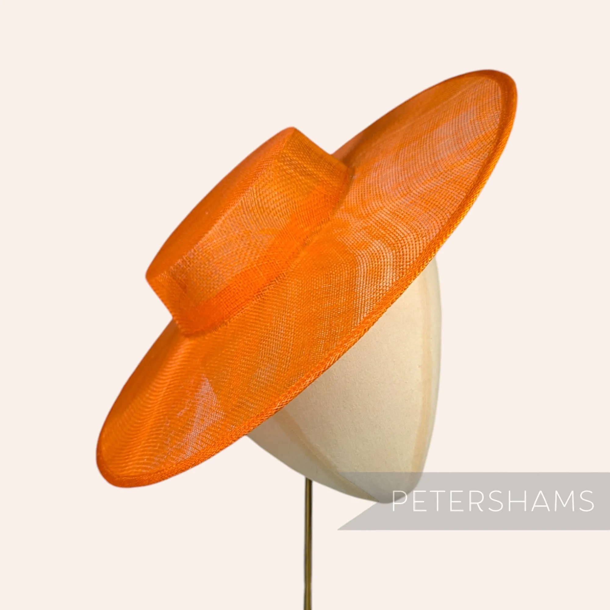 Large Brim Sinamay Boater Fascinator Hat Base
