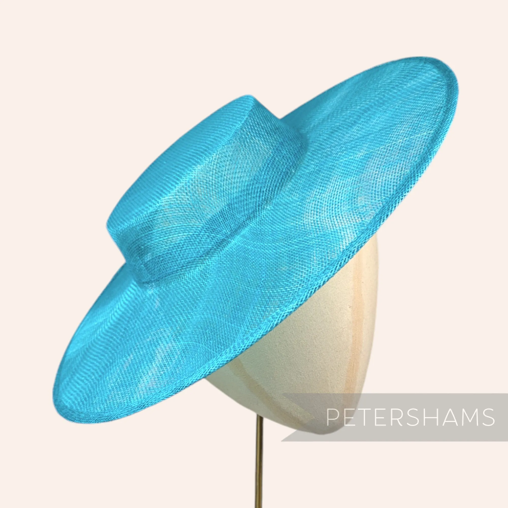 Large Brim Sinamay Boater Fascinator Hat Base