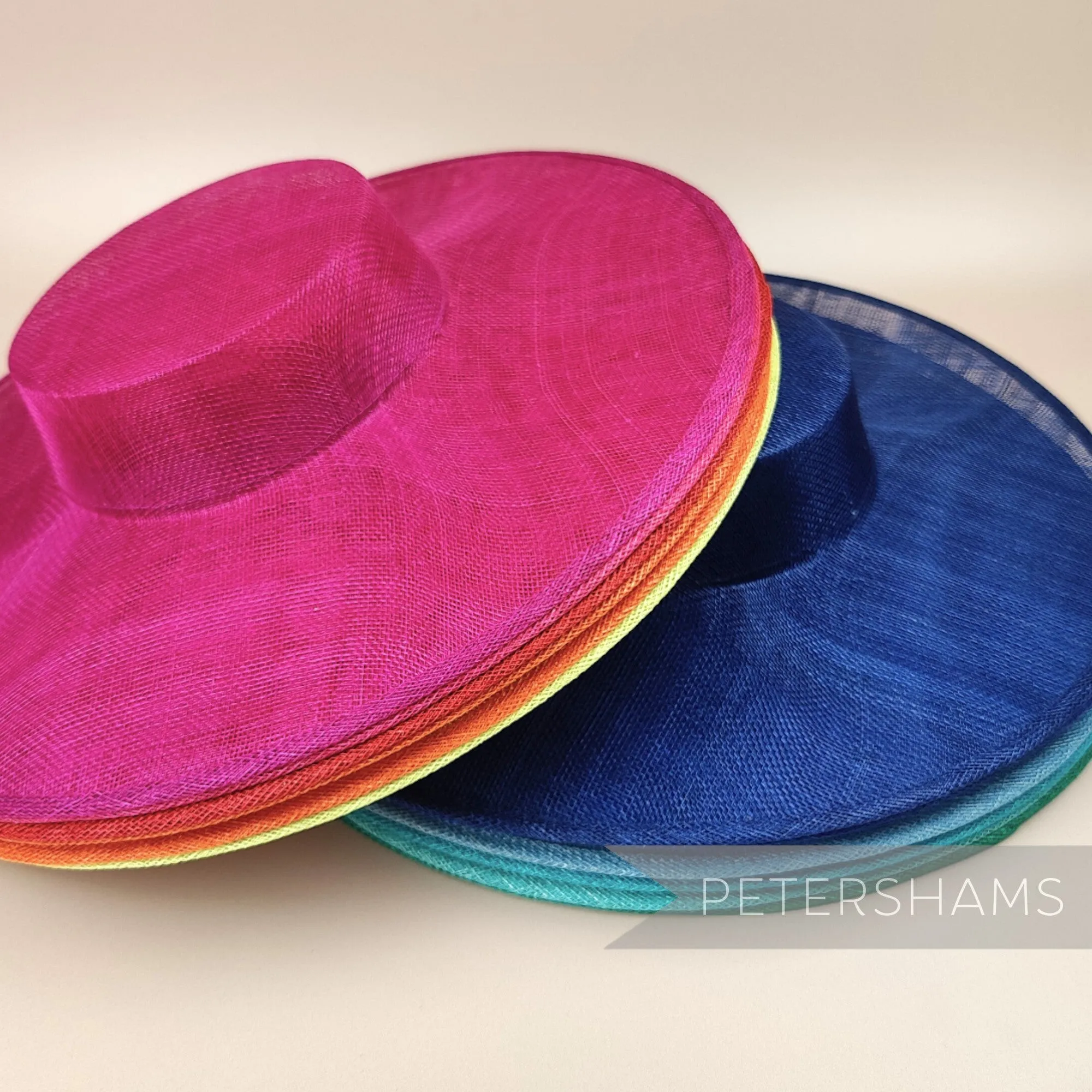 Large Brim Sinamay Boater Fascinator Hat Base
