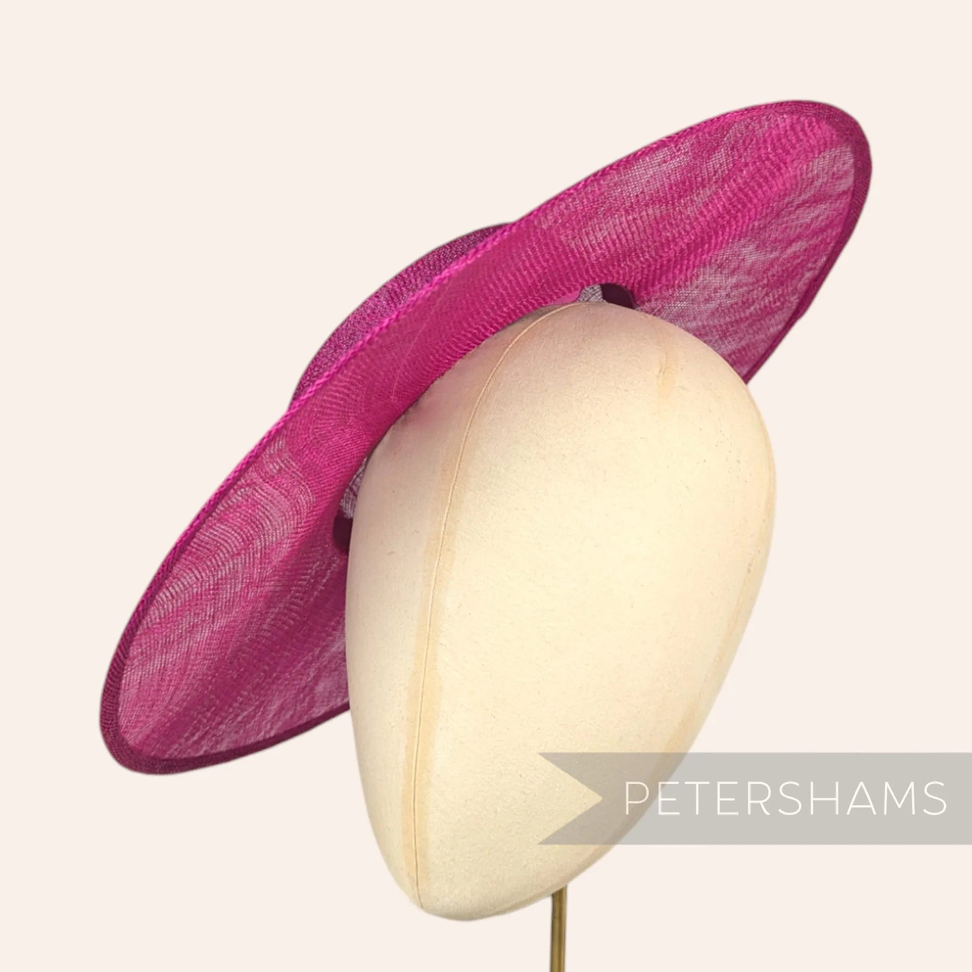 Large Brim Sinamay Boater Fascinator Hat Base