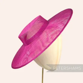Large Brim Sinamay Boater Fascinator Hat Base