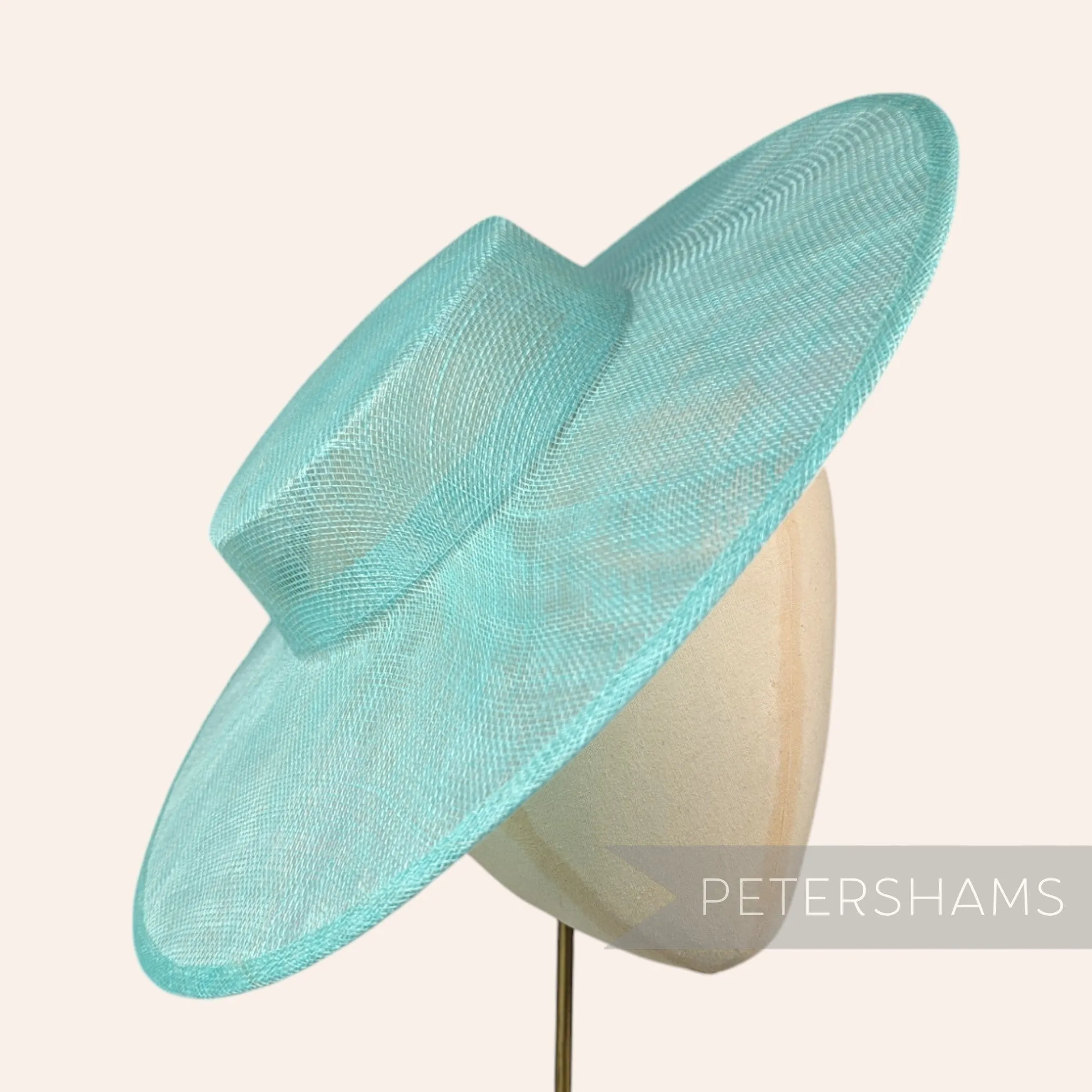Large Brim Sinamay Boater Fascinator Hat Base