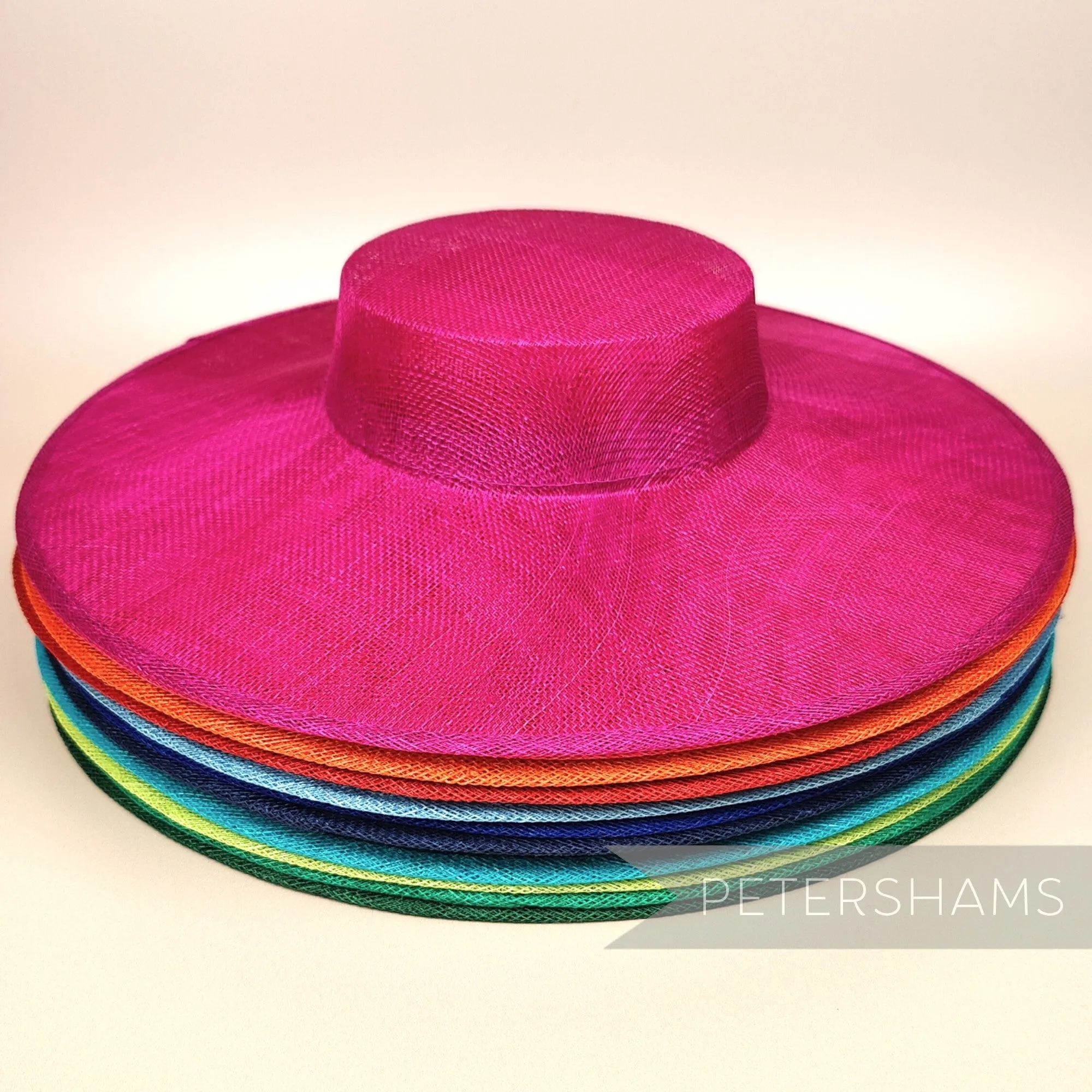 Large Brim Sinamay Boater Fascinator Hat Base