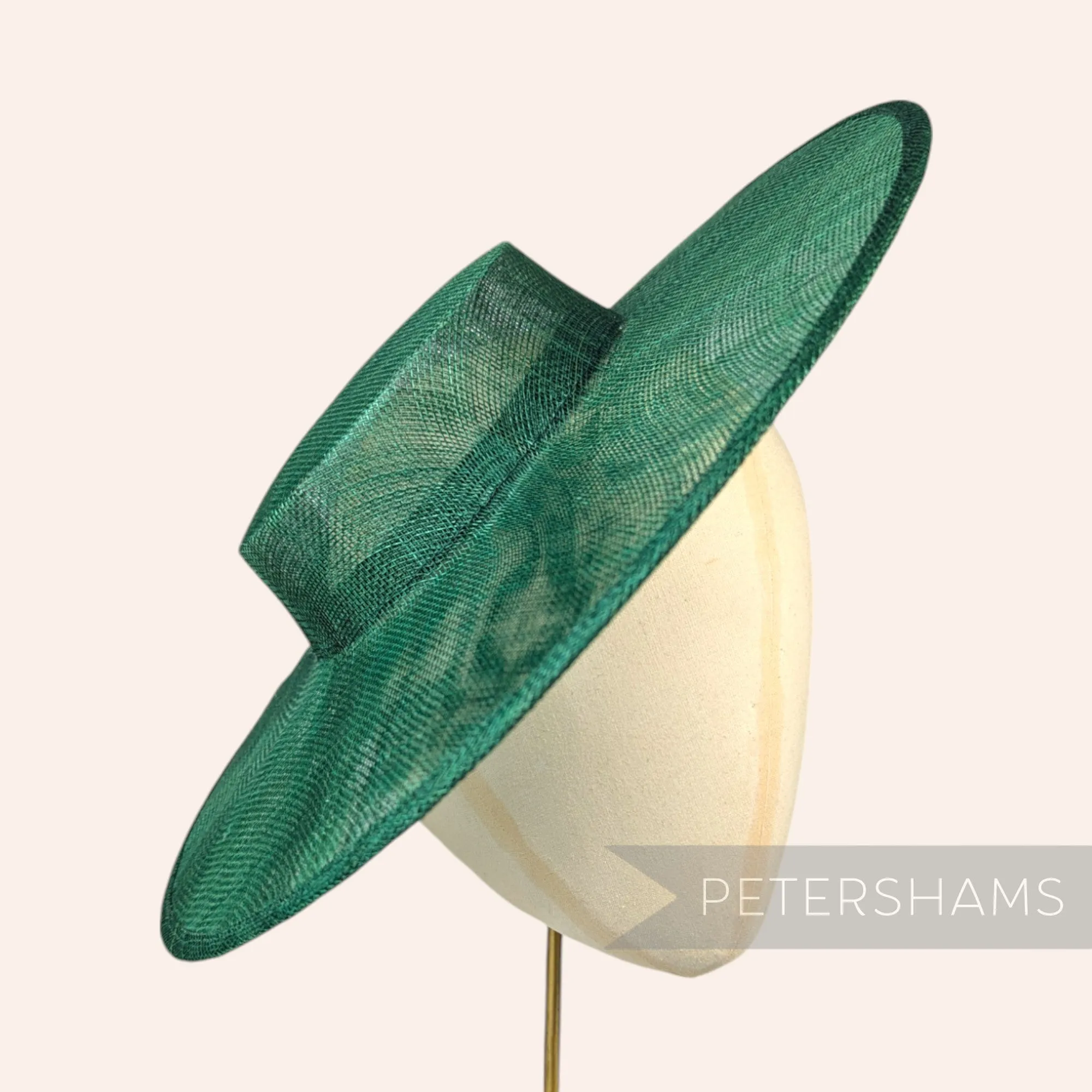 Large Brim Sinamay Boater Fascinator Hat Base